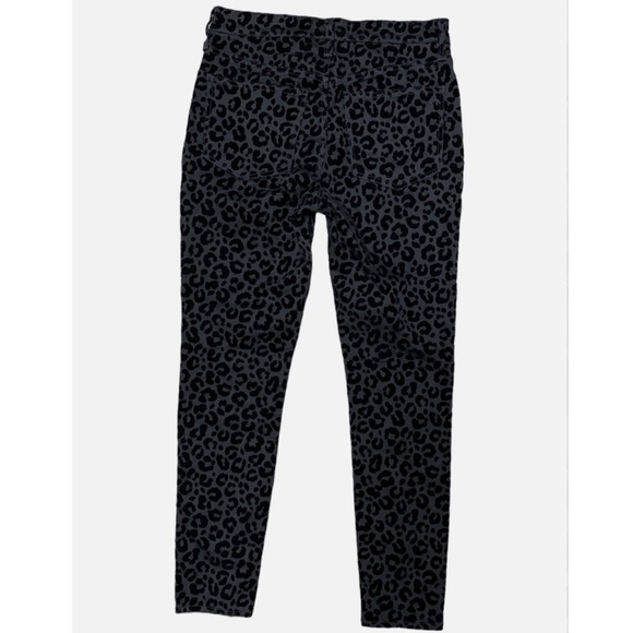 Madewell 9” midrise skinny black leopard print size 28 - Picture 4 of 4